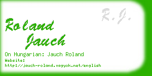 roland jauch business card